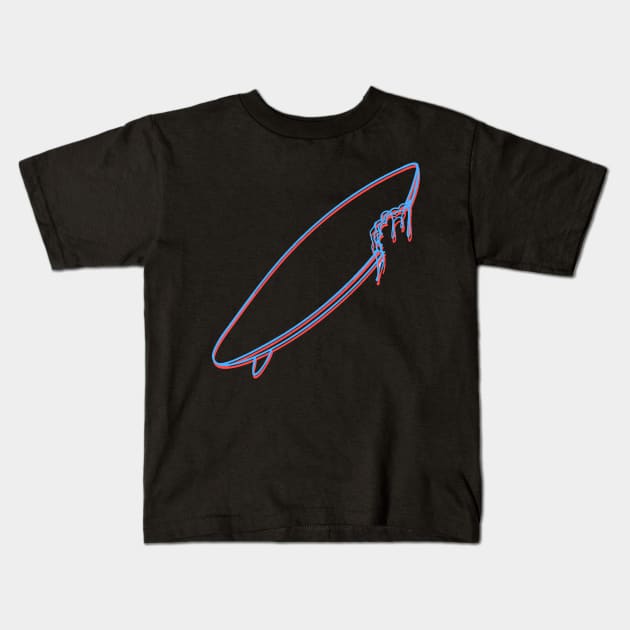 Surf Bite - dark Kids T-Shirt by nathancowle